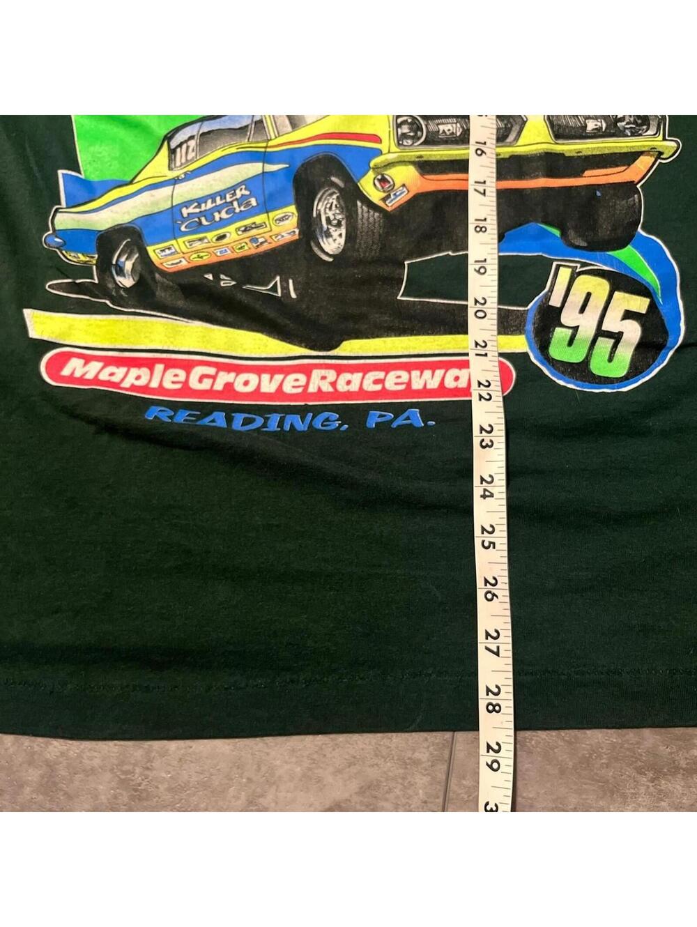 Vintage 1995 Maple Grove Drag Raceway MOPAR Graphic Tee XL - Picture 5 of 5